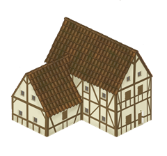 Isometric medieval residence